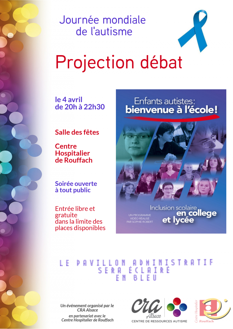 Cra Alsace Journ E Mondiale De L Autisme Projection D Bat Haut Rhin